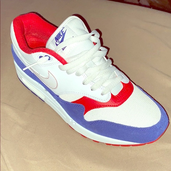Low top white/royal blue worn once in great shape. - Picture 1 of 1